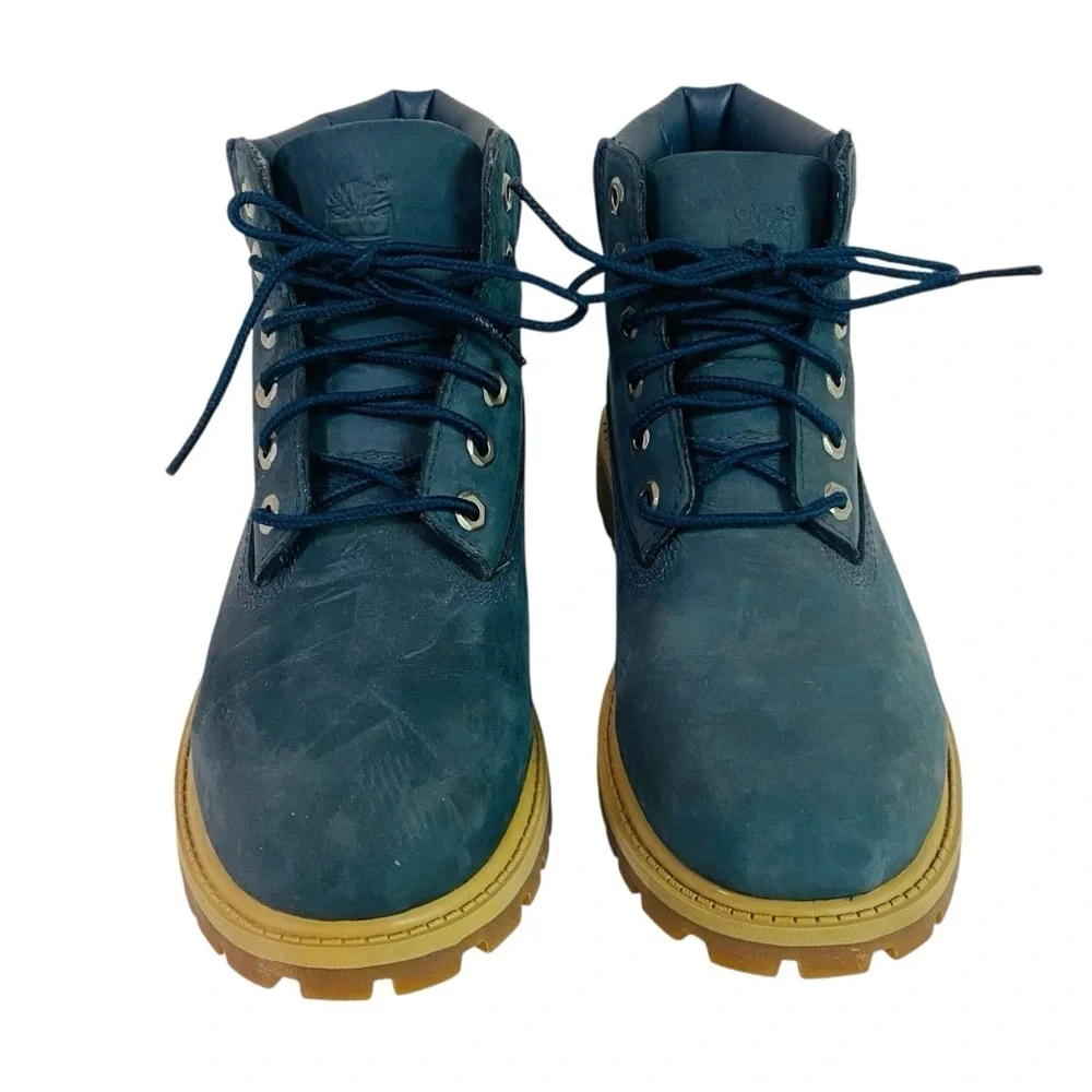 Timberland Waterproof Blue Nubuck Leather Boots Size 2
